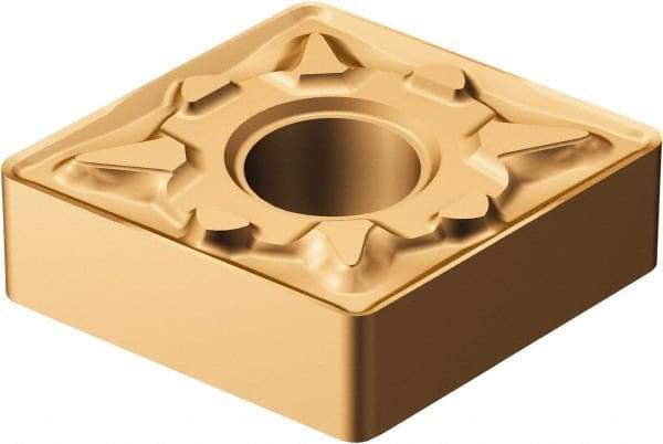 Sandvik Coromant - CNMG433 MM Grade 1125 Carbide Turning Insert - TiAlN/AlCr2O3 Finish, 80° Diamond, 1/2" Inscr Circle, 3/16" Thick, 3/64" Corner Radius - Apex Tool & Supply