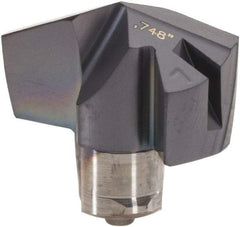 Iscar - Series ICM, 19mm Diam Grade IC907 140° Replaceable Drill Tip - Carbide, TiAlN/TiN Finish, 19 Seat Size - Apex Tool & Supply