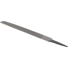 Value Collection - 8" Long, Smooth Cut, Half Round American-Pattern File - Double Cut, 7/32" Overall Thickness - Apex Tool & Supply
