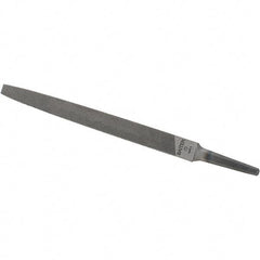 Value Collection - 10" Long, Bastard Cut, Three Square American-Pattern File - Double Cut - Apex Tool & Supply