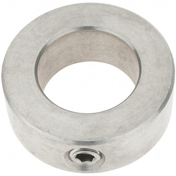 Import - 15/16" Bore, Stainless Steel, Set Screw Shaft Collar - 1-1/2" Outside Diam, 9/16" Wide - Apex Tool & Supply