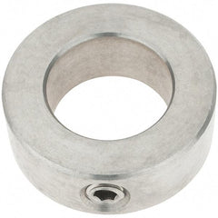 Import - 15/16" Bore, Stainless Steel, Set Screw Shaft Collar - 1-1/2" Outside Diam, 9/16" Wide - Apex Tool & Supply