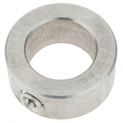 Import - 13/16" Bore, Stainless Steel, Set Screw Shaft Collar - 1-5/16" Outside Diam, 9/16" Wide - Apex Tool & Supply