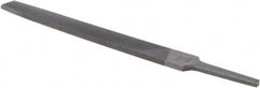 Value Collection - 8" Long, Bastard Cut, Flat American-Pattern File - Double Cut, 7/32" Overall Thickness - Apex Tool & Supply