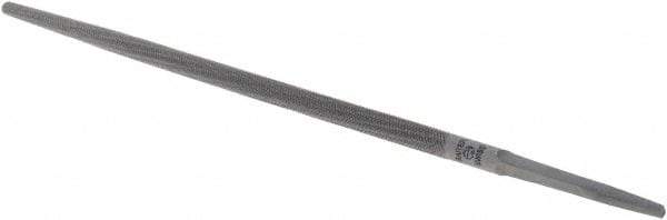Value Collection - 10" Long, Bastard Cut, Round American-Pattern File - Double Cut - Apex Tool & Supply