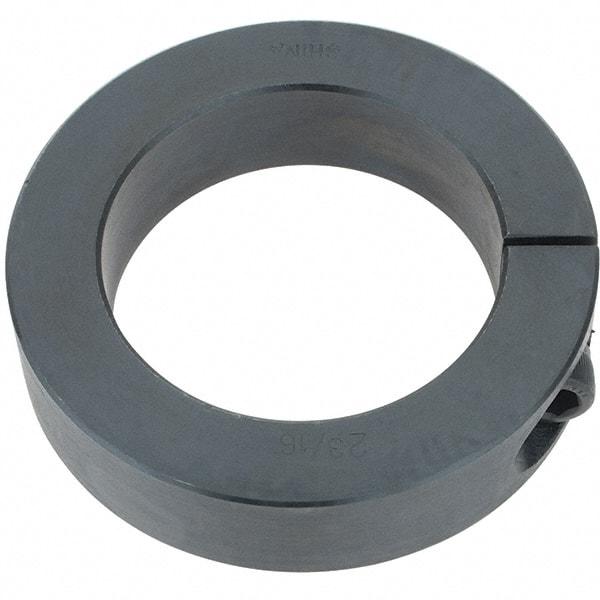Import - 2-3/16" Bore, Steel, One Piece Clamp Collar - 3-1/4" Outside Diam, 3/4" Wide - Apex Tool & Supply