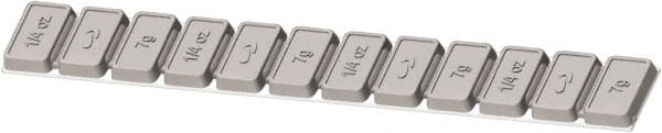 Value Collection - Weight Style P, 0.25 oz, Wheel Weight for All Truck Size Tires - Apex Tool & Supply
