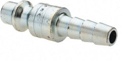 Parker - Hose Barb Industrial Pneumatic Hose Connector - Steel, 1/4" Body Diam, 1/4" Hose ID - Apex Tool & Supply