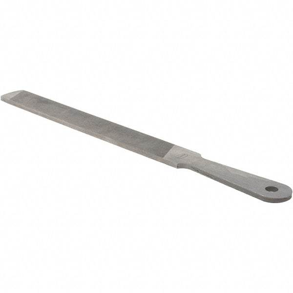 Value Collection - 10" Long, Flat American-Pattern File - Single, Double Cut, 3/16" Overall Thickness - Apex Tool & Supply
