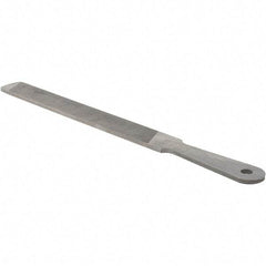 Value Collection - 10" Long, Flat American-Pattern File - Single, Double Cut, 3/16" Overall Thickness - Apex Tool & Supply