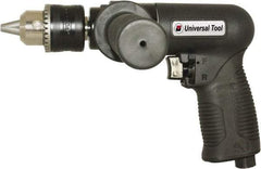 Florida Pneumatic - 1/2" Reversible Keyed Chuck - Pistol Grip Handle, 450 RPM, 4 CFM, 0.75 hp, 90 psi - Apex Tool & Supply