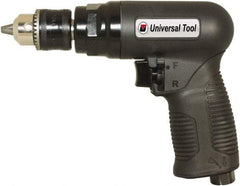 Florida Pneumatic - 3/8" Reversible Keyed Chuck - Pistol Grip Handle, 1,800 RPM, 4 CFM, 0.75 hp, 90 psi - Apex Tool & Supply
