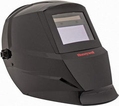 Honeywell - 110mm Window Width x 90mm Window Height, 9 to 13 Shade Auto-Darkening Lens, Fixed Front Welding Helmet - Black Nylon Clear/Green Lens - Apex Tool & Supply