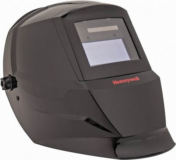 Honeywell - 110mm Window Width x 90mm Window Height, 10 Shade Auto-Darkening Lens, Fixed Front Welding Helmet - Black Nylon Clear/Green Lens - Apex Tool & Supply