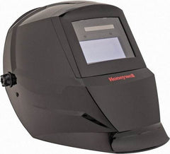 Honeywell - 110mm Window Width x 90mm Window Height, 10 Shade Auto-Darkening Lens, Fixed Front Welding Helmet - Black Nylon Clear/Green Lens - Apex Tool & Supply