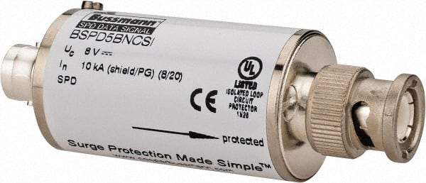 Cooper Bussmann - 1 Pole, 1 Phase, 74mm Long x 24mm Wide x Hardwired Surge Protector - Cable Mount, 5 V, 10 kA Surge Protection - Apex Tool & Supply