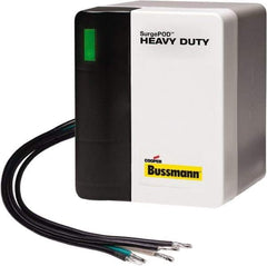 Cooper Bussmann - 3 Pole, 3 Phase, 20 kA Nominal Current, 4-1/8 Inch Long x 3-3/8 Inch Wide x 4-1/16 Inch Deep, Hardwired Surge Protector - Panel Mount, 4X, 200 kA Short Circuit Current, 240 V, 320 VAC Operating Voltage, 50 kA Surge Protection - Apex Tool & Supply