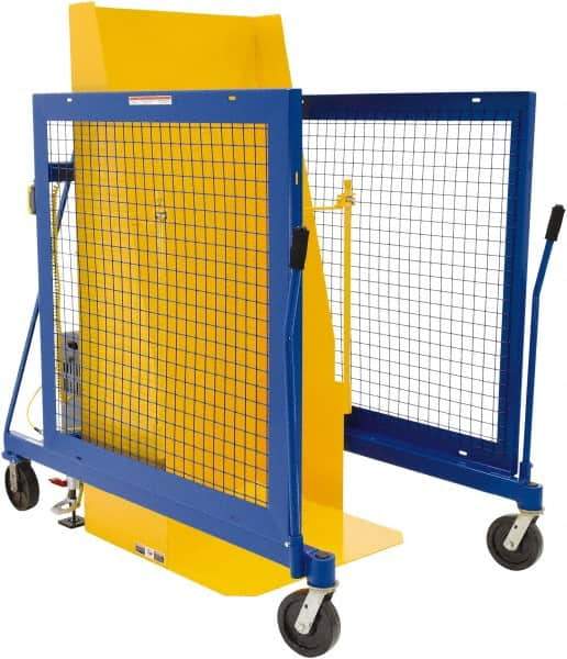 Vestil - 250 Gal Drum Dumper - 46-1/16" Wide x 64-3/4" High, 4 Steel Wheels - Apex Tool & Supply