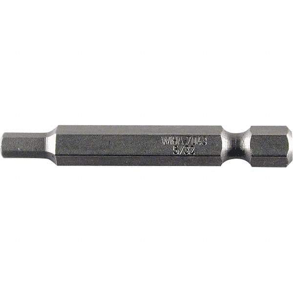 Wiha - 0.093" Power Bit - 1/4" Drive, 2" OAL - Apex Tool & Supply