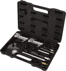 Value Collection - 21 Piece Aluminum Body Air Gun Kit - 1/4 NPT Inlet, 150 Max psi, Aluminum Hose - Apex Tool & Supply