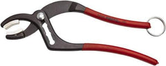 Proto - 9-1/2" OAL, 2-1/2" Max Capacity, 4 Position Tethered Tongue & Groove Pliers - Soft Curved Jaws, Plastisol Handles - Apex Tool & Supply