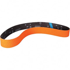 Norton - 1-1/2" Wide x 60" OAL, 60 Grit, Ceramic Abrasive Belt - Ceramic, Coated, Y Weighted Cloth Backing - Apex Tool & Supply
