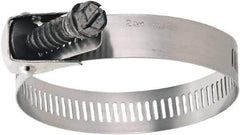 IDEAL TRIDON - SAE Size 188, 2 to 12-1/4" Diam, Stainless Steel Quick Release Worm Drive Clamp - 9/16" Wide, Material Grade 200/410, Series 58 - Apex Tool & Supply