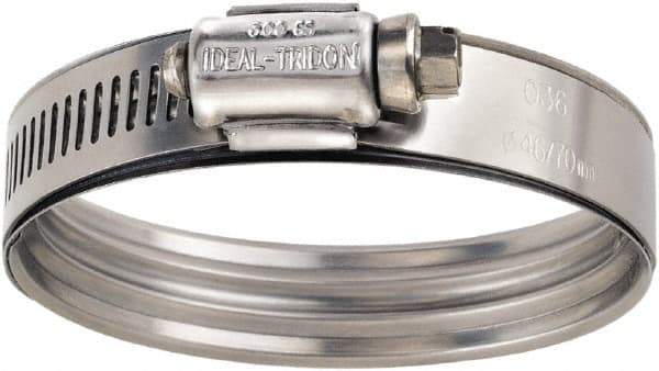 IDEAL TRIDON - 3-1/4 to 4-1/16" Hose, 9/16" Wide, Constant Torque Clamp - 2-11/16 to 4-1/16" Diam, Stainless Steel - Apex Tool & Supply