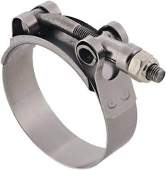 IDEAL TRIDON - 2 to 2.31" Hose, 3/4" Wide, T-Bolt Channel Bridge Clamp - 2 to 2.31" Diam, Stainless Steel - Apex Tool & Supply
