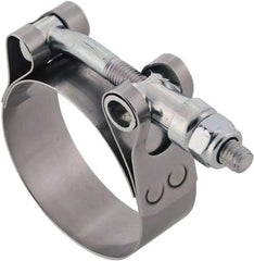 IDEAL TRIDON - 5-1/2 to 5.81" Hose, 3/4" Wide, T-Bolt Hose Clamp - 5-1/2 to 5.81" Diam, Stainless Steel - Apex Tool & Supply