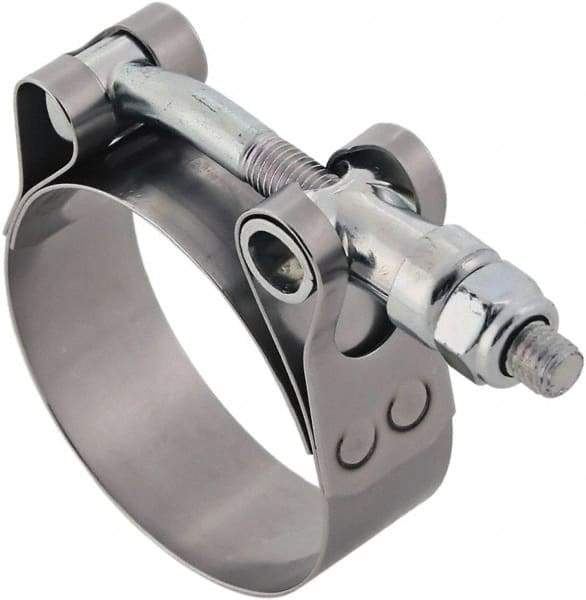 IDEAL TRIDON - 6-1/4 to 6.56" Hose, 3/4" Wide, T-Bolt Hose Clamp - 6-1/4 to 6.56" Diam, Stainless Steel - Apex Tool & Supply