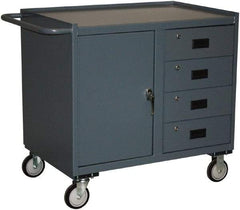 Jamco - Mobile Storage Cabinet - Steel, 36" Wide x 24" Deep x 40" High, Gray - Apex Tool & Supply