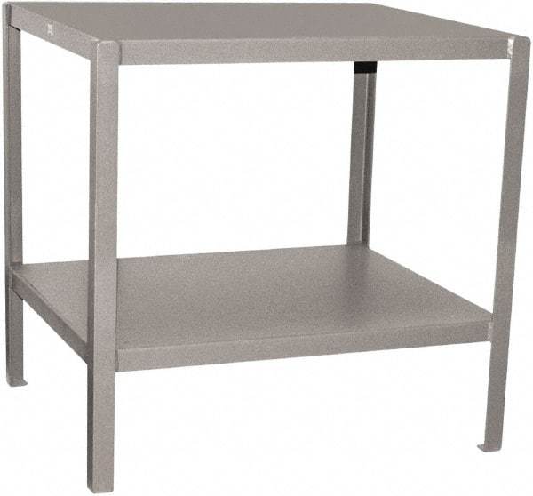 Jamco - 24 Wide x 18" Deep x 30" High, Steel Work Stand - Flat Top, Fixed Legs, Gray - Apex Tool & Supply