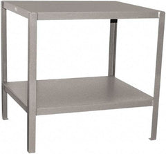 Jamco - 24 Wide x 18" Deep x 30" High, Steel Work Stand - Flat Top, Fixed Legs, Gray - Apex Tool & Supply