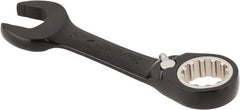 Proto - 3/4" 12 Point Offset Combination Wrench - 15° Offset Angle, 5-1/2" OAL, Steel, Black Chrome Finish - Apex Tool & Supply