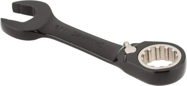 Proto - 19mm 12 Point Offset Combination Wrench - 15° Offset Angle, 5-1/2" OAL, Steel, Black Chrome Finish - Apex Tool & Supply