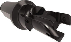 Allied Machine and Engineering - 18 to 20mm Diam, Straight Shank, 25.4mm Body Shank Diam, Combo Chamfer and Countersink Drill - TCMT 110204 Insert, 113.9mm OAL - Apex Tool & Supply