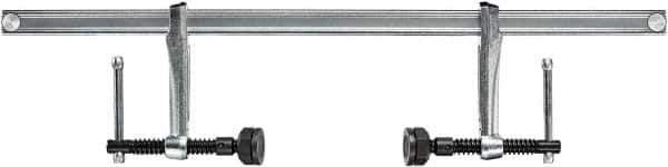 Bessey - 60" Capacity, 4-3/4" Throat Depth Steel (Profiled Rail) Bar Clamp - 1,450 Lb Clamping Pressure, 67" OAL - Apex Tool & Supply