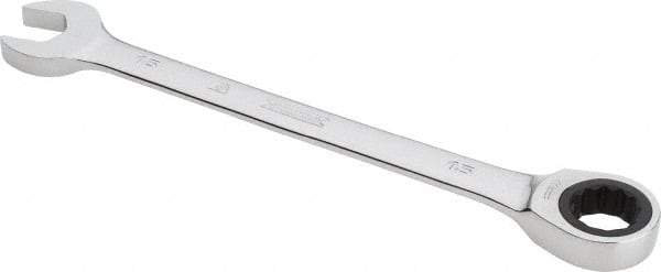 Proto - 16mm 12 Point Combination Wrench - 0° Offset Angle, 8-3/16" OAL, Steel, Chrome Finish - Apex Tool & Supply