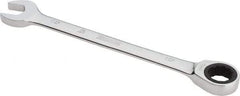 Proto - 15mm 12 Point Combination Wrench - 0° Offset Angle, 7-7/8" OAL, Steel, Chrome Finish - Apex Tool & Supply