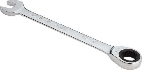 Proto - 13/16" 12 Point Combination Wrench - 0° Offset Angle, 11-7/16" OAL, Steel, Chrome Finish - Apex Tool & Supply