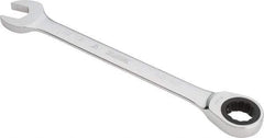 Proto - 15/16" 12 Point Combination Wrench - 0° Offset Angle, 12-3/4" OAL, Steel, Chrome Finish - Apex Tool & Supply