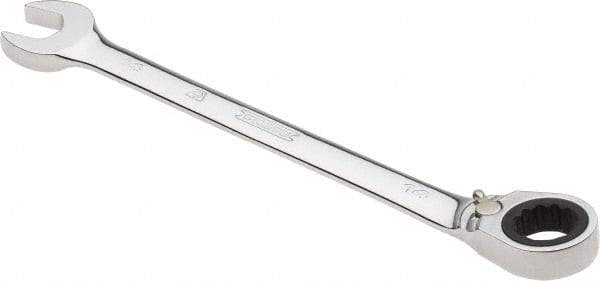 Proto - 14mm 12 Point Combination Wrench - 0° Offset Angle, 7-1/2" OAL, Steel, Chrome Finish - Apex Tool & Supply
