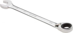 Proto - 15mm 12 Point Combination Wrench - 0° Offset Angle, 7-7/8" OAL, Steel, Chrome Finish - Apex Tool & Supply