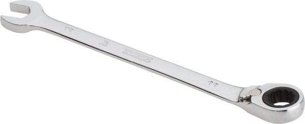 Proto - 11mm 12 Point Combination Wrench - 0° Offset Angle, 6-1/2" OAL, Steel, Chrome Finish - Apex Tool & Supply