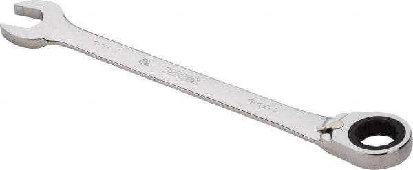 Proto - 1-1/4" 12 Point Combination Wrench - 0° Offset Angle, 16-3/4" OAL, Steel, Chrome Finish - Apex Tool & Supply