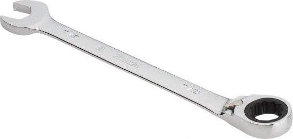 Proto - 7/8" 12 Point Combination Wrench - 0° Offset Angle, 11-7/16" OAL, Steel, Chrome Finish - Apex Tool & Supply