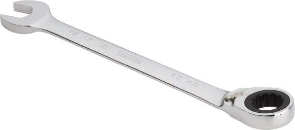 Proto - 15/16" 12 Point Combination Wrench - 0° Offset Angle, 12-3/4" OAL, Steel, Chrome Finish - Apex Tool & Supply