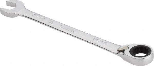 Proto - 11/16" 12 Point Combination Wrench - 0° Offset Angle, 8-7/8" OAL, Steel, Chrome Finish - Apex Tool & Supply