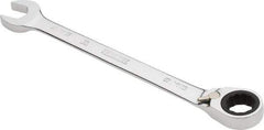 Proto - 9/16" 12 Point Combination Wrench - 0° Offset Angle, 7-1/2" OAL, Steel, Chrome Finish - Apex Tool & Supply
